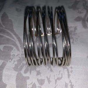 Silver cuff bracelet